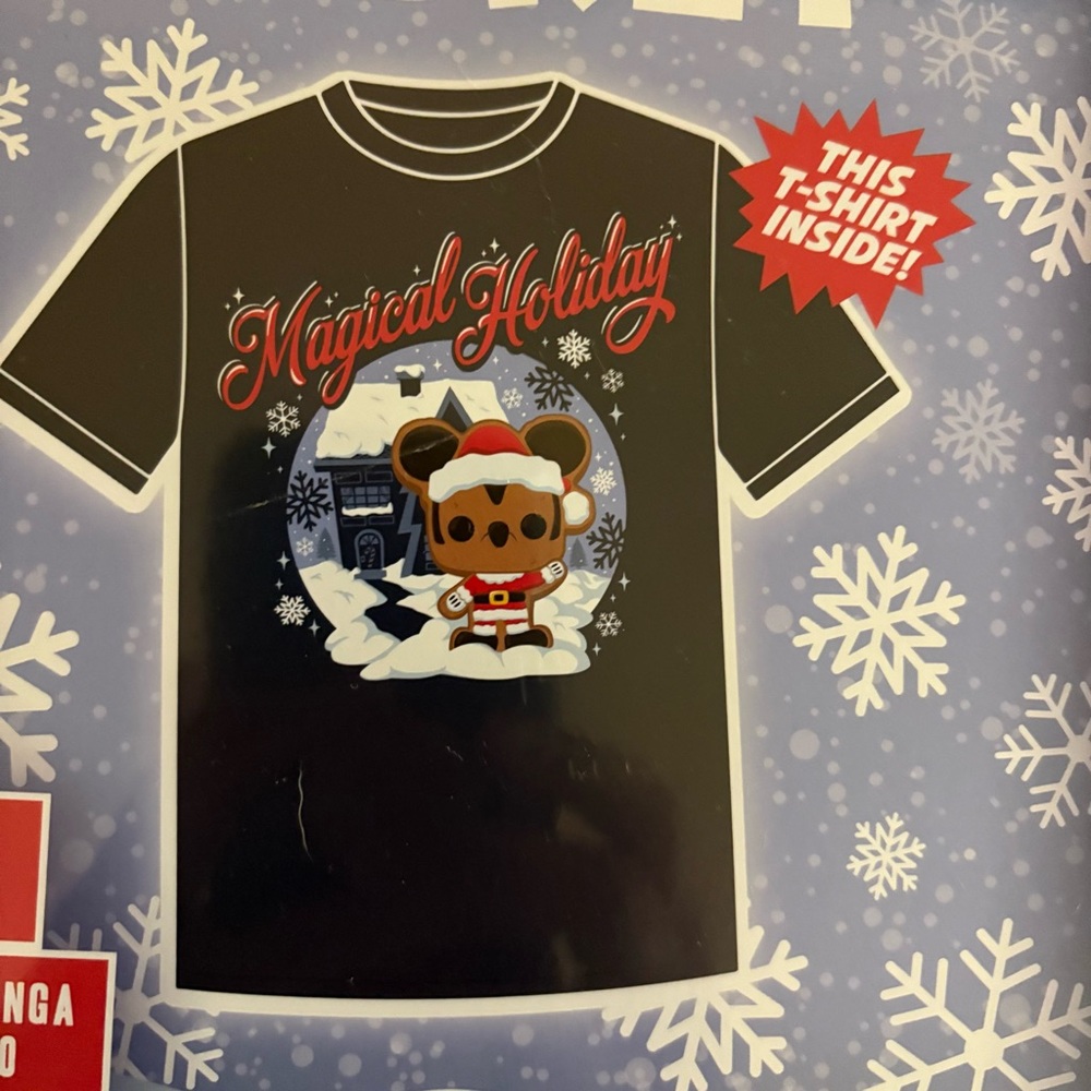 Funko Pop Disney Holiday tee sz Small new